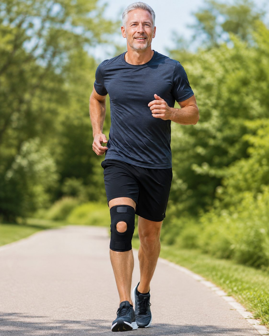 Stile di vita attivo con ginocchiera Arthenoa